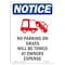 Signmission OSHA Notice Sign, No Parking On Grass With Symbol, 18in X 12in Decal, 12" W, 18" L, Portrait OS-NS-D-1218-V-14721 - alternate 1
